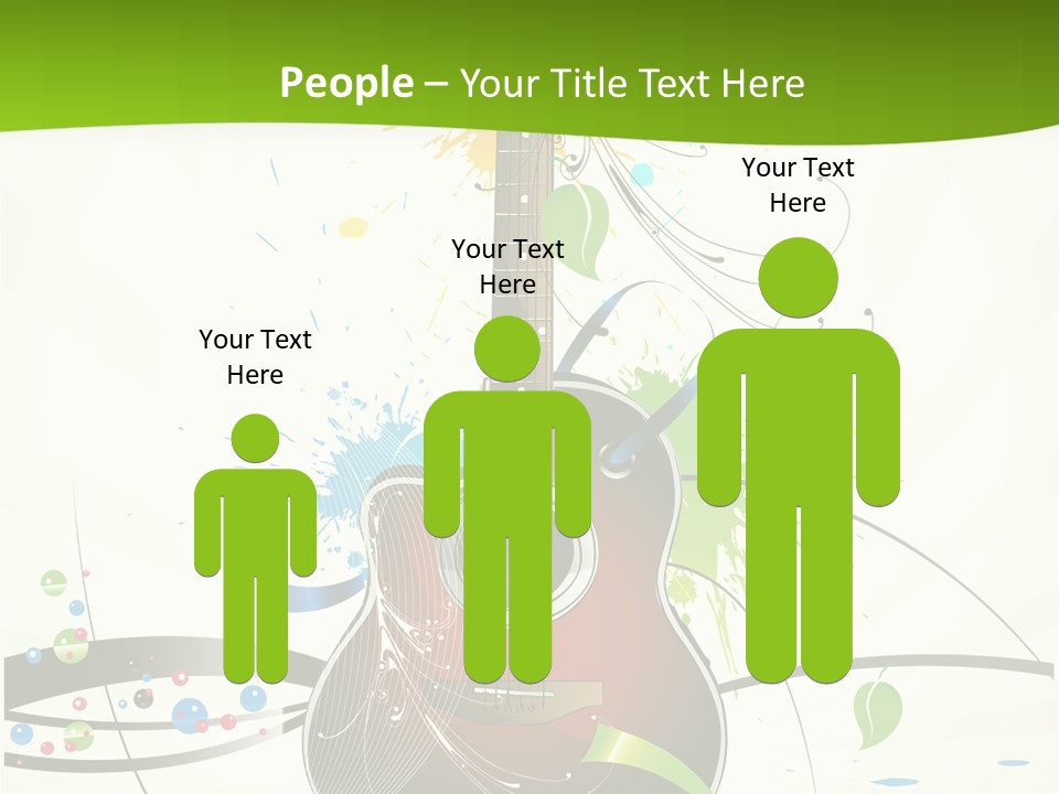 Pattern Guitar Sound PowerPoint Template