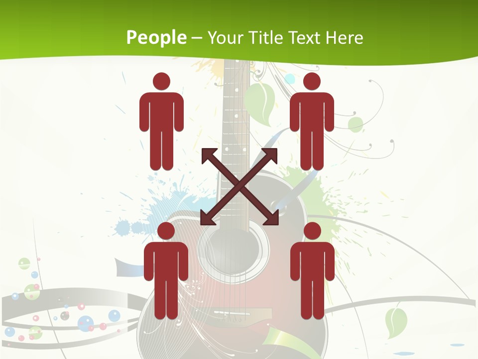 Pattern Guitar Sound PowerPoint Template