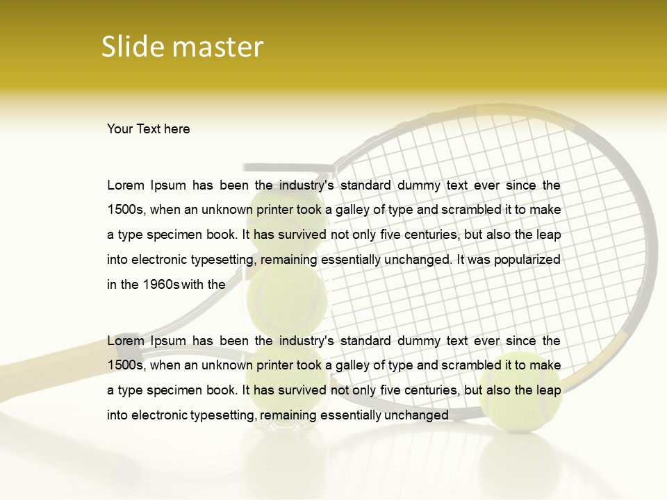 Supplies Space Strings PowerPoint Template