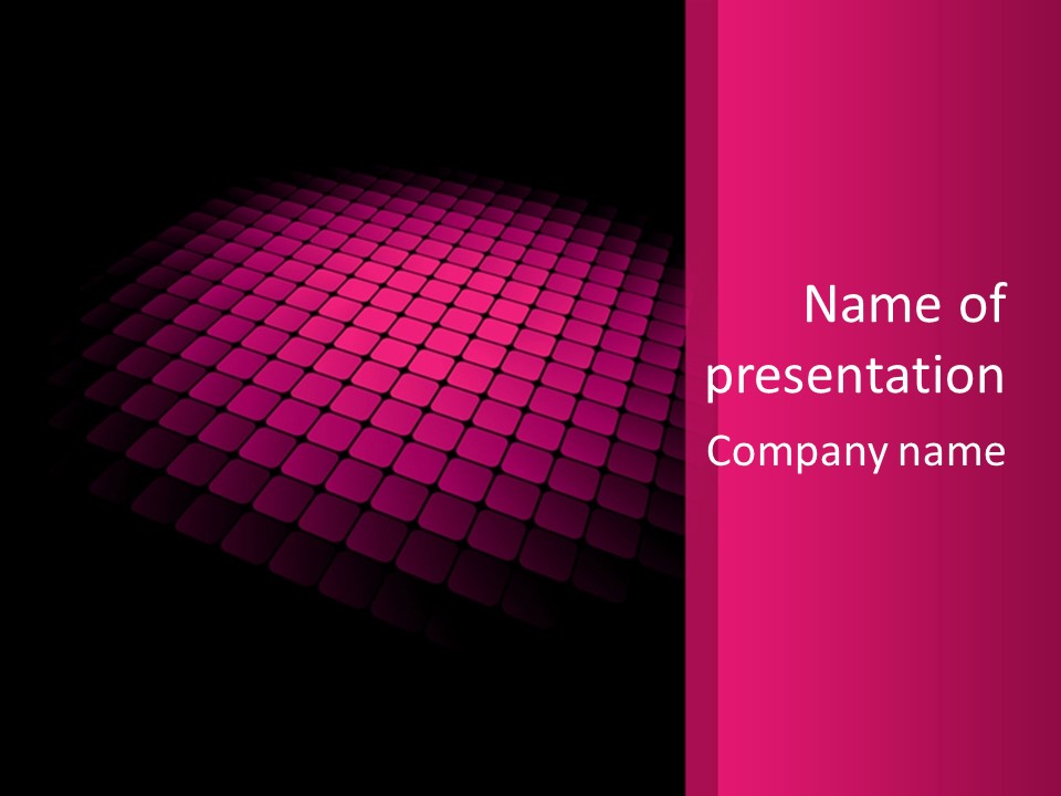 Color Round Blank PowerPoint Template