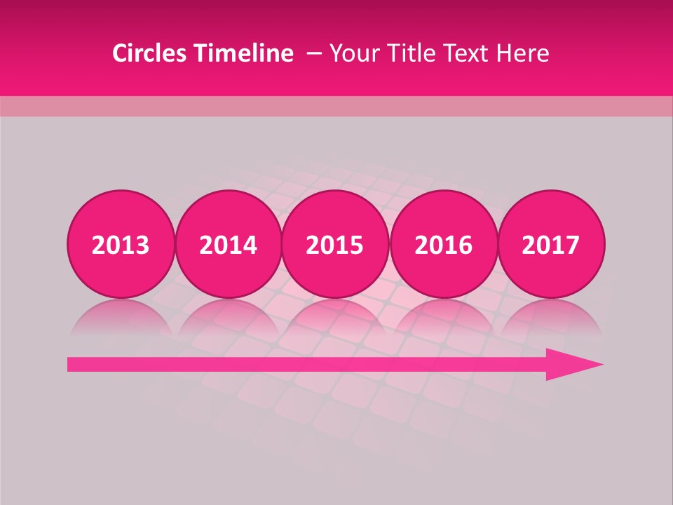 Color Round Blank PowerPoint Template