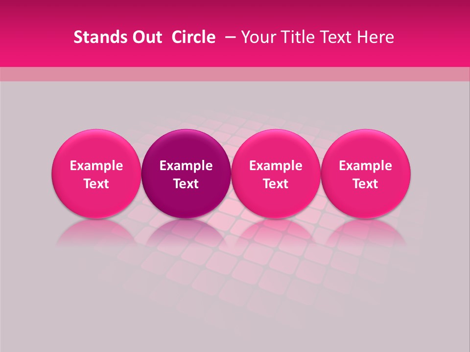 Color Round Blank PowerPoint Template