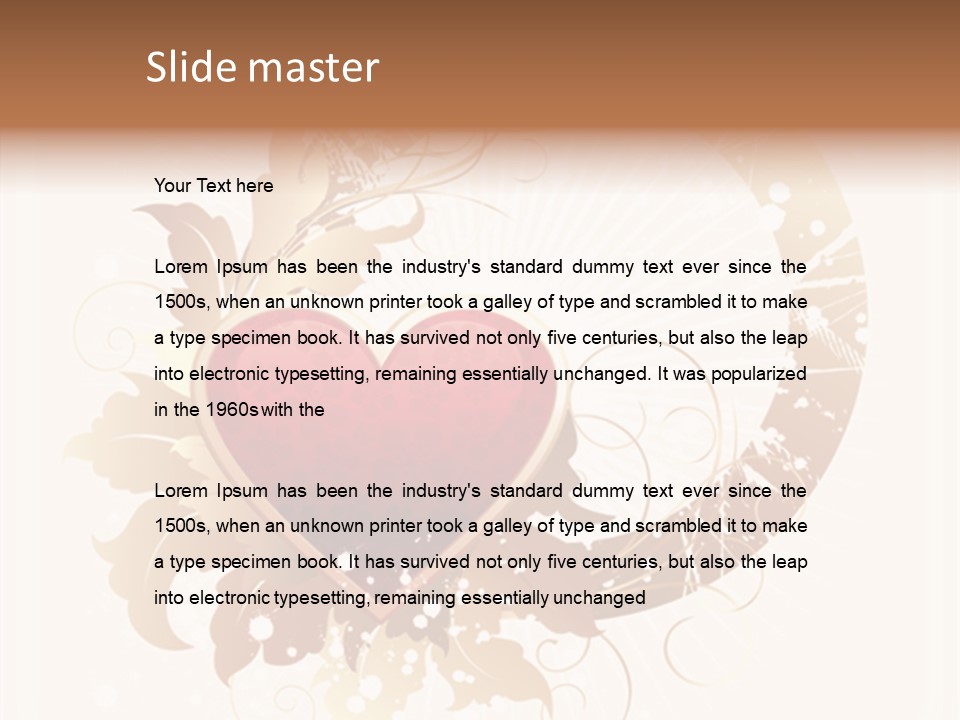 Love Clipart Drawing PowerPoint Template