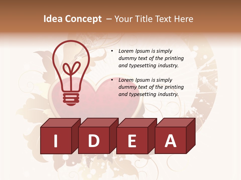 Love Clipart Drawing PowerPoint Template