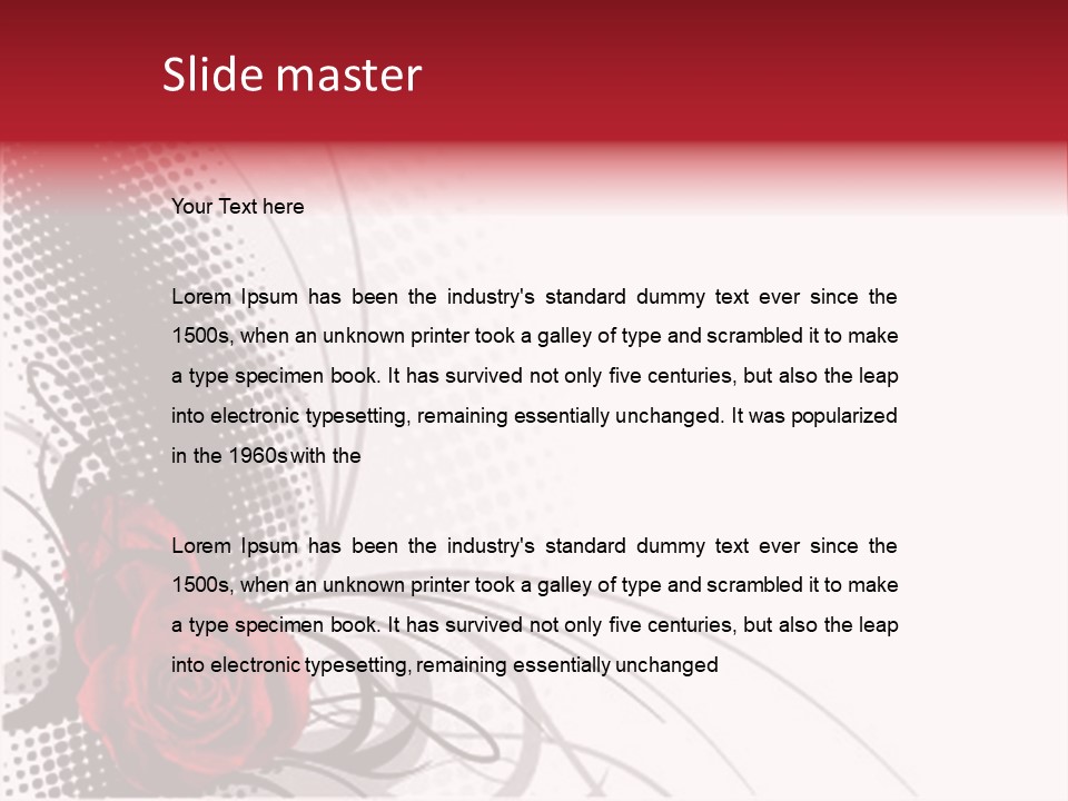 Grunge Valentine Fantasy PowerPoint Template