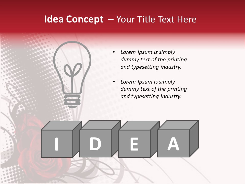 Grunge Valentine Fantasy PowerPoint Template