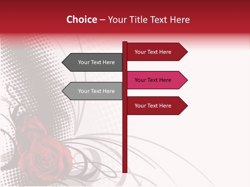 Grunge Valentine Fantasy PowerPoint Template