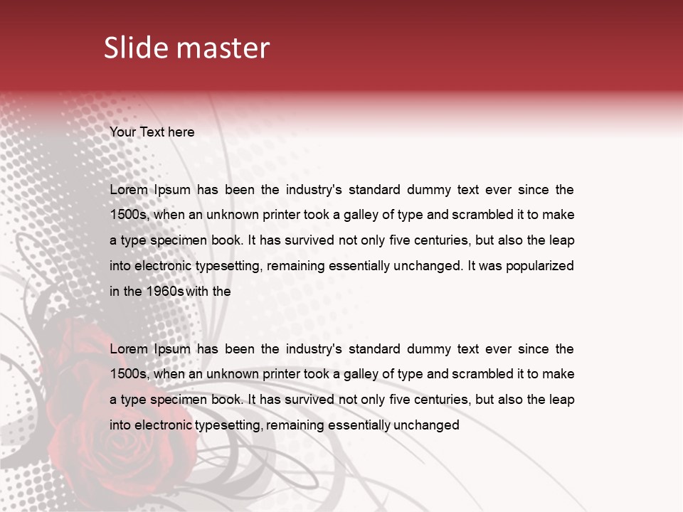 Heart Fantasy Retro PowerPoint Template