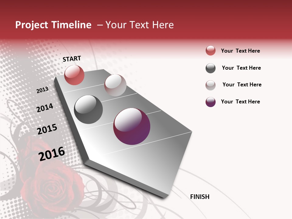 Heart Fantasy Retro PowerPoint Template