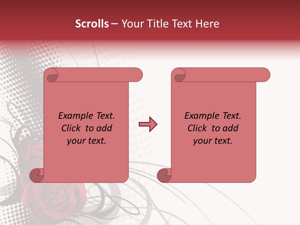 Heart Fantasy Retro PowerPoint Template