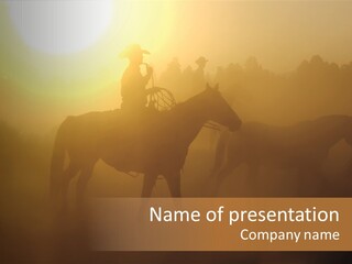 Hot Sand Mane PowerPoint Template