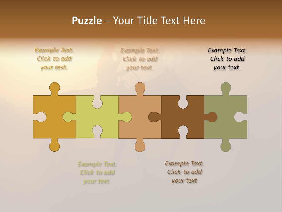 Hot Sand Mane PowerPoint Template