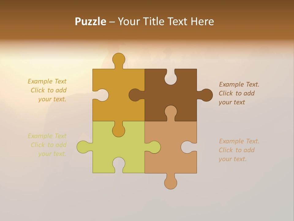 Hot Sand Mane PowerPoint Template