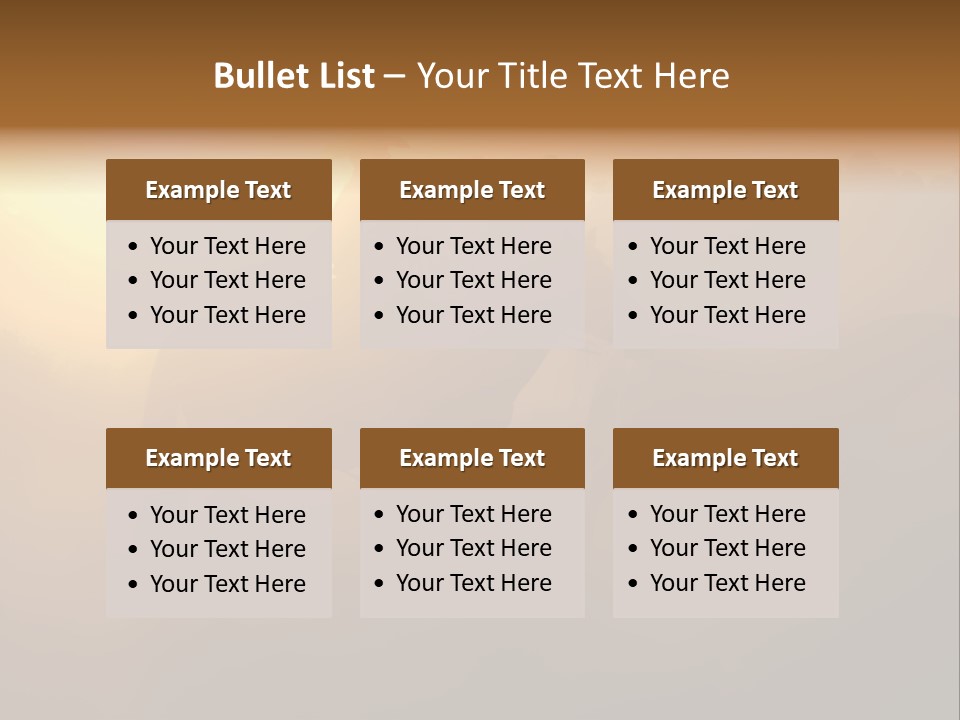 Hot Sand Mane PowerPoint Template