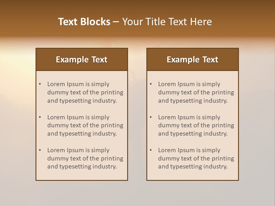 Hot Sand Mane PowerPoint Template