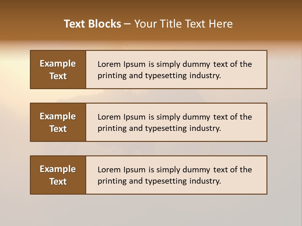 Hot Sand Mane PowerPoint Template