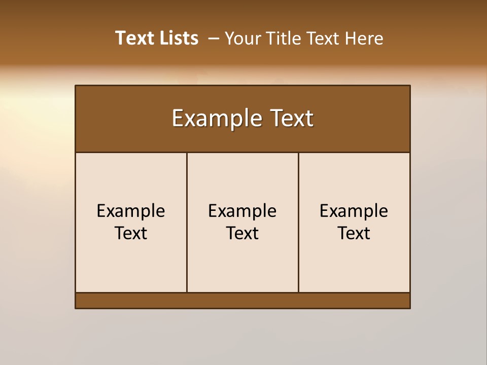 Hot Sand Mane PowerPoint Template