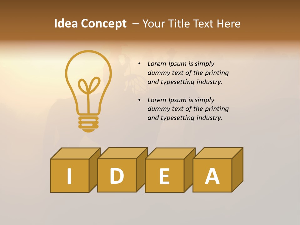 Hot Sand Mane PowerPoint Template