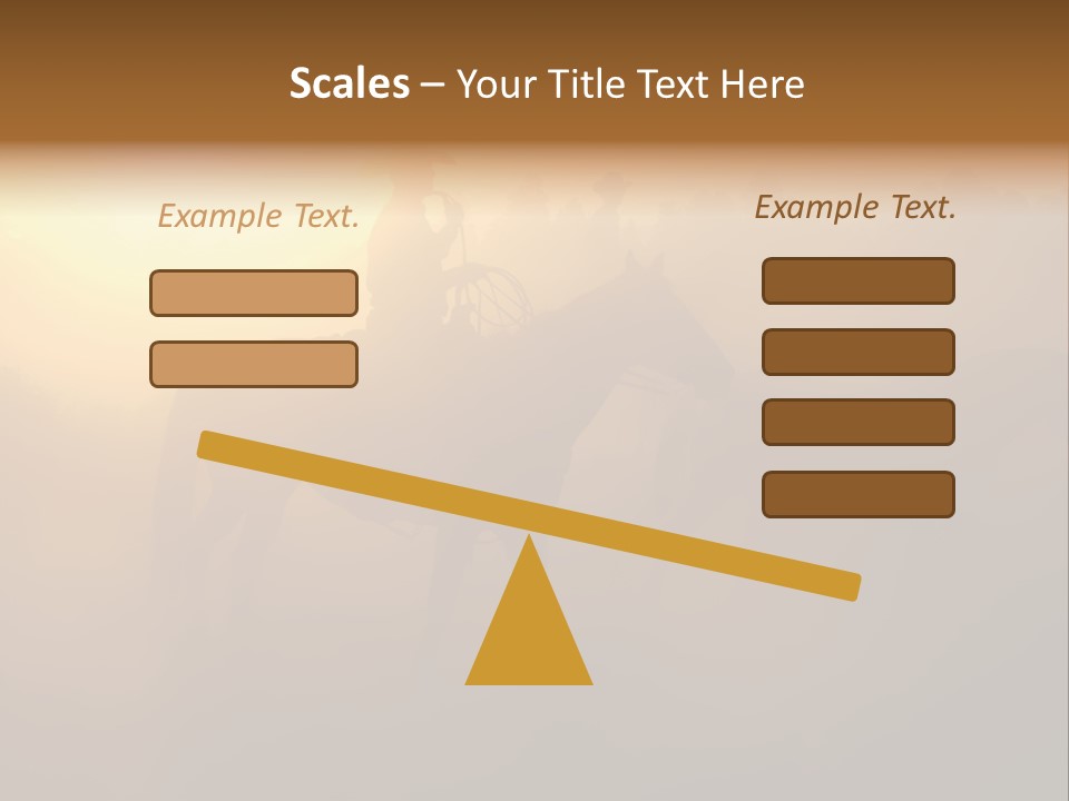 Hot Sand Mane PowerPoint Template