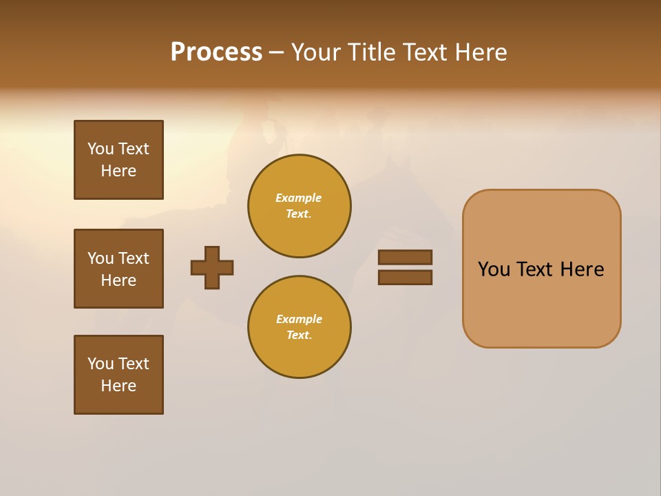 Hot Sand Mane PowerPoint Template