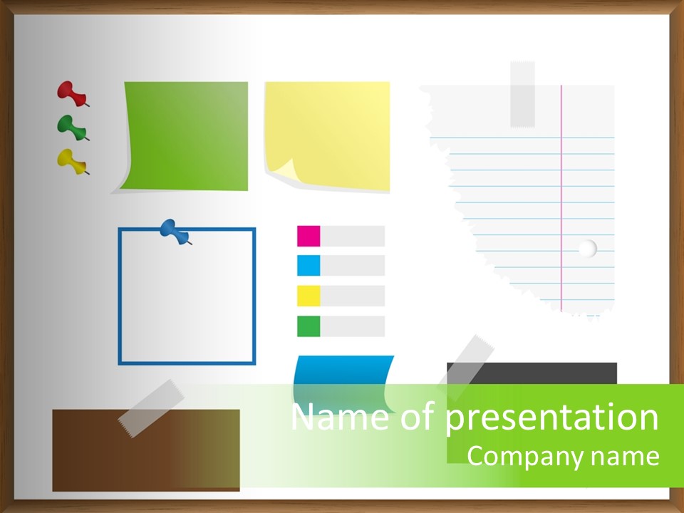 Illustration Sketch Message PowerPoint Template