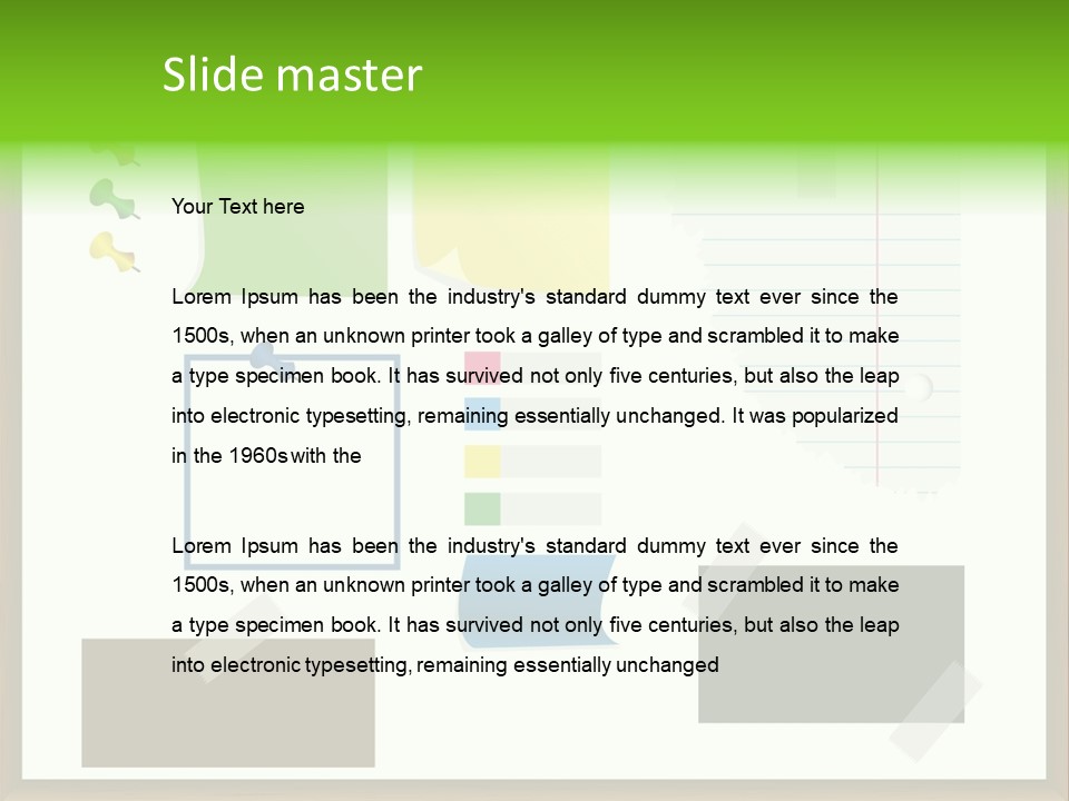 Illustration Sketch Message PowerPoint Template