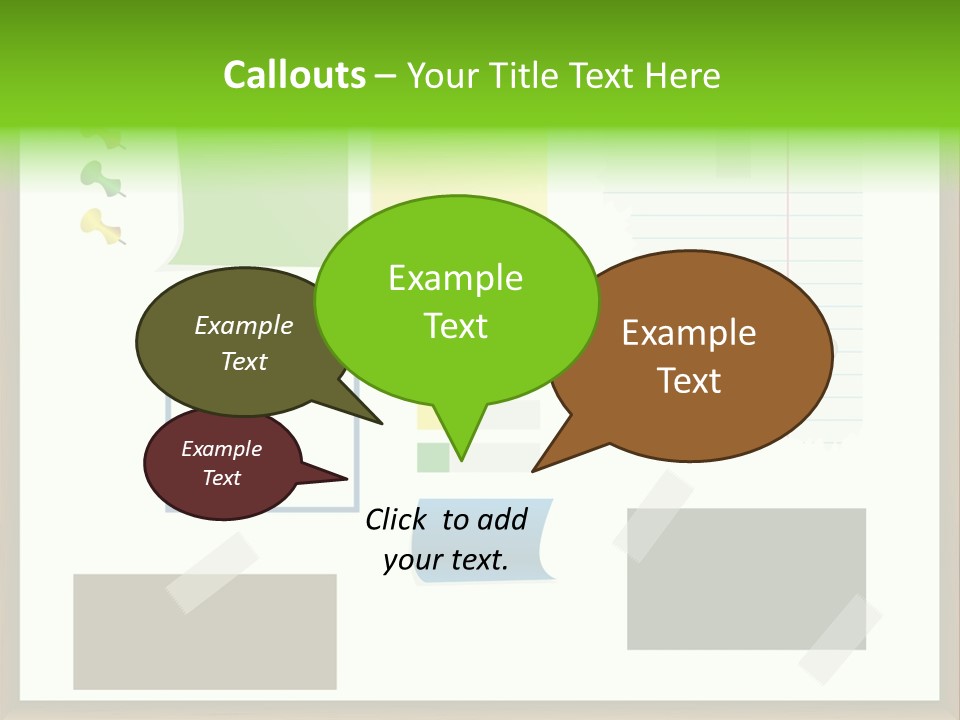 Illustration Sketch Message PowerPoint Template