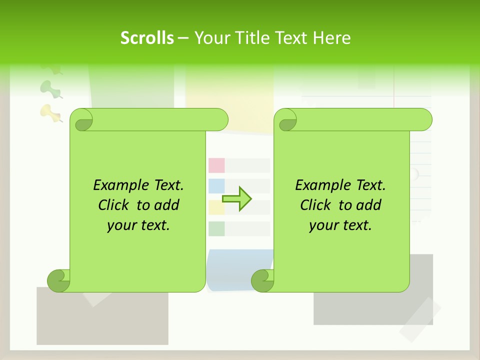 Illustration Sketch Message PowerPoint Template