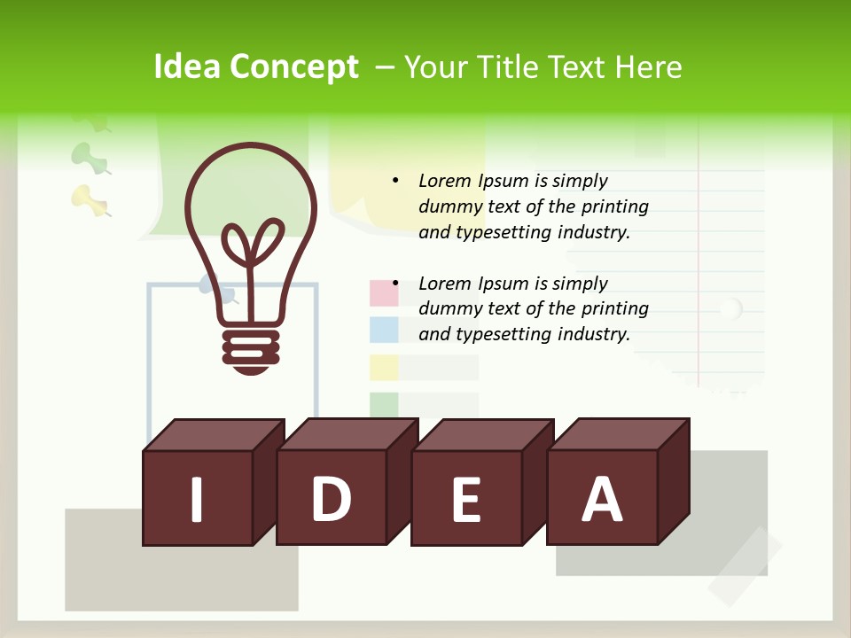 Illustration Sketch Message PowerPoint Template