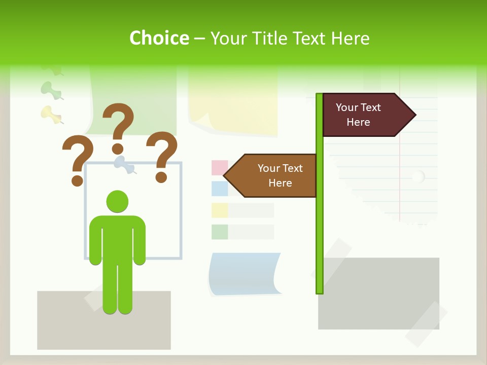 Illustration Sketch Message PowerPoint Template