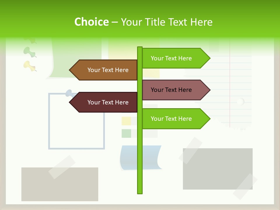Illustration Sketch Message PowerPoint Template