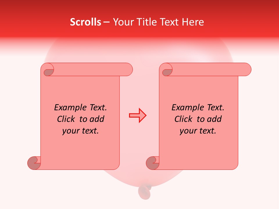 Holiday Air Balloon PowerPoint Template