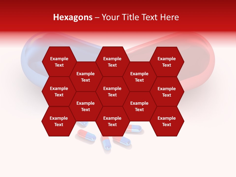 A Blue And Red Pill Pill With Red And Blue Pills Spilling Out Of It PowerPoint Template