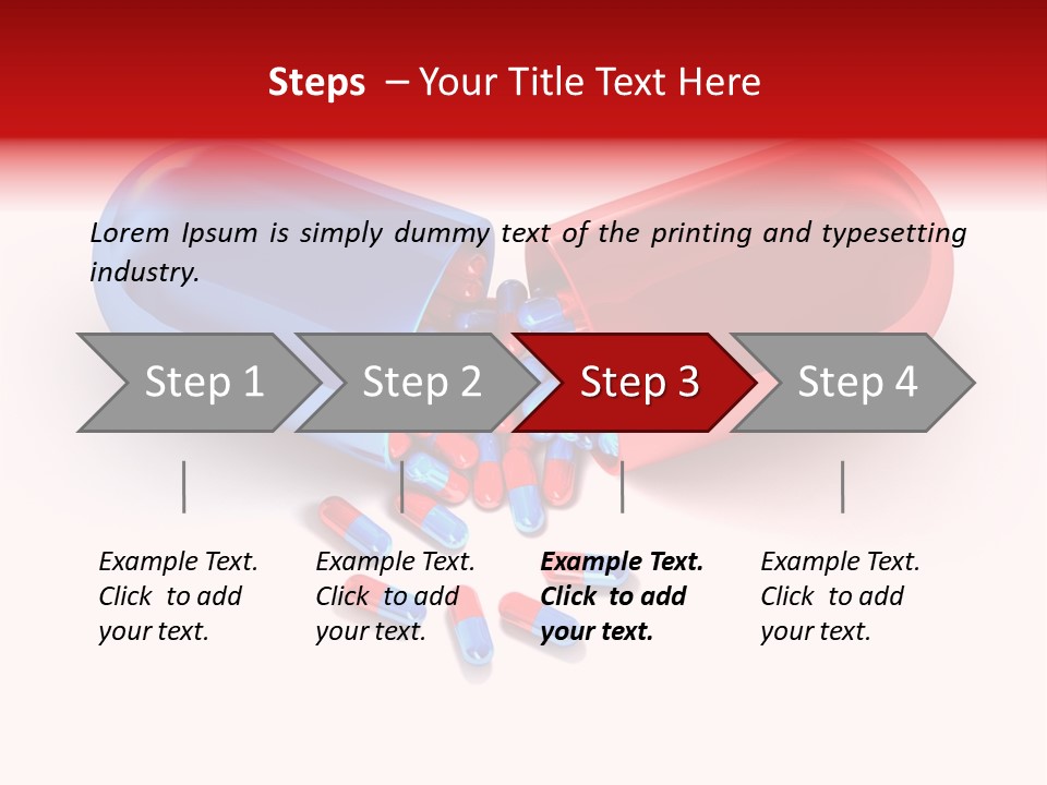 A Blue And Red Pill Pill With Red And Blue Pills Spilling Out Of It PowerPoint Template