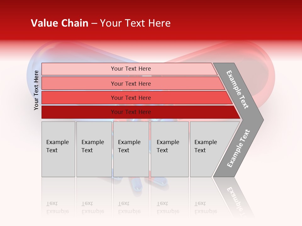 A Blue And Red Pill Pill With Red And Blue Pills Spilling Out Of It PowerPoint Template