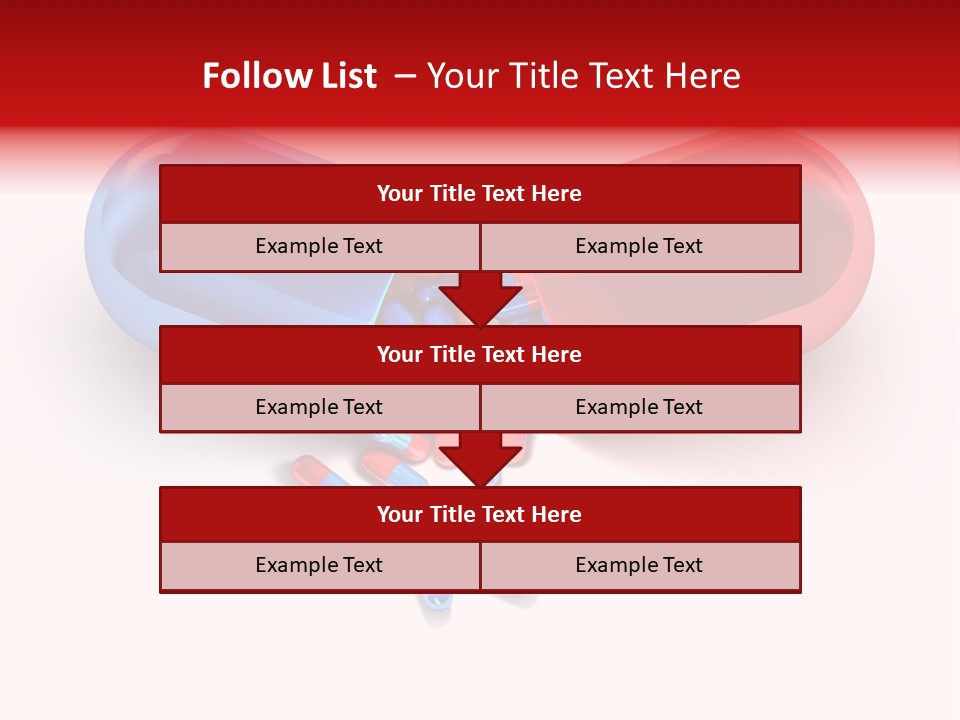 A Blue And Red Pill Pill With Red And Blue Pills Spilling Out Of It PowerPoint Template