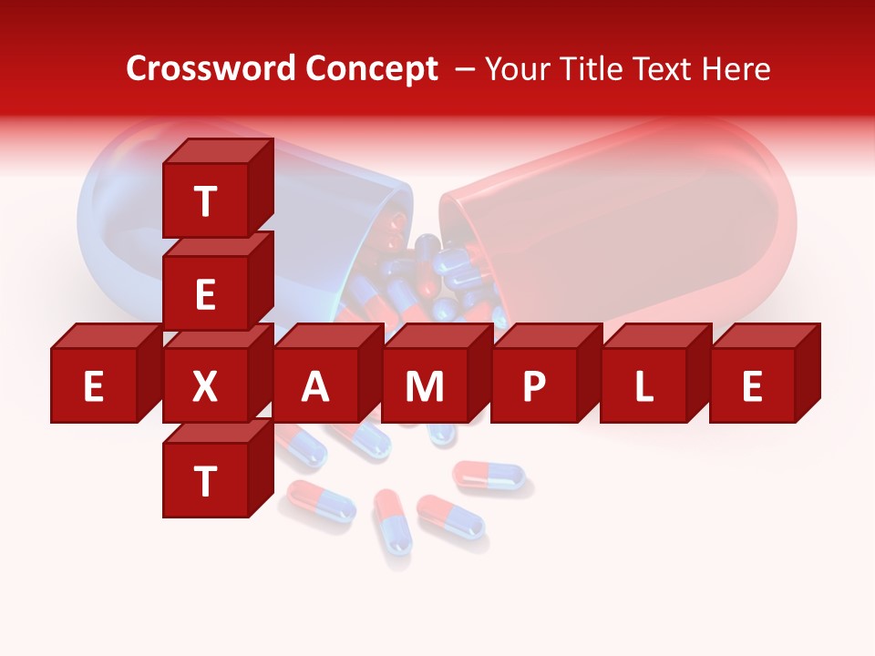 A Blue And Red Pill Pill With Red And Blue Pills Spilling Out Of It PowerPoint Template
