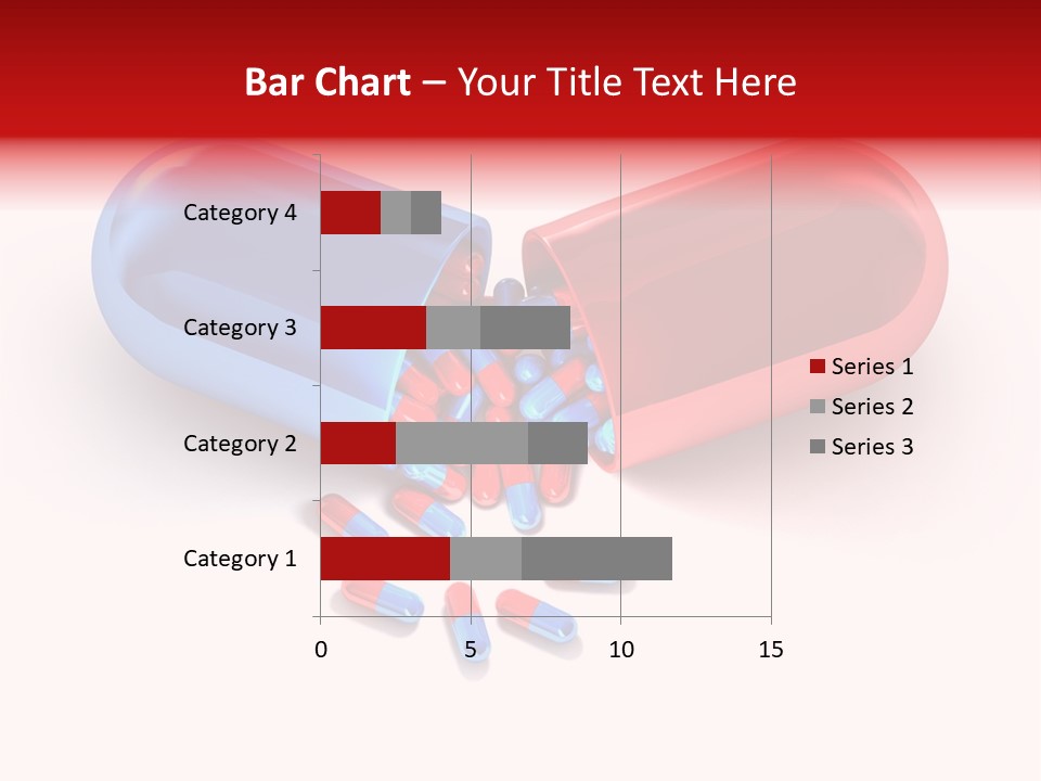 A Blue And Red Pill Pill With Red And Blue Pills Spilling Out Of It PowerPoint Template