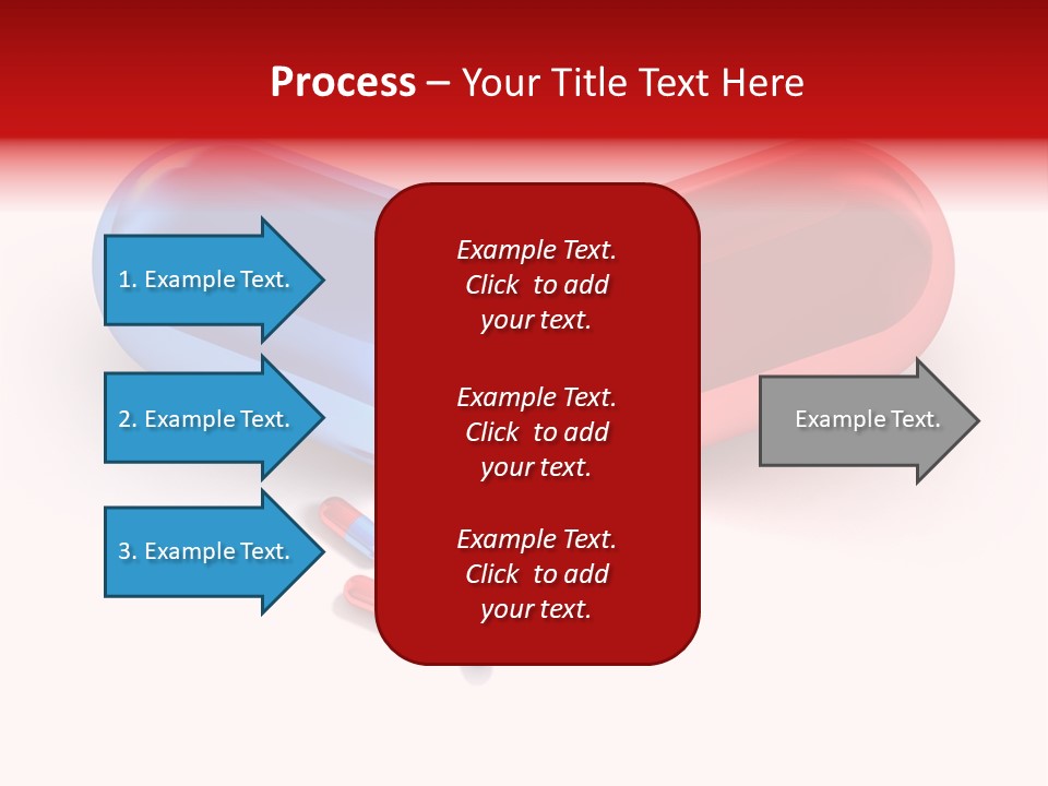 A Blue And Red Pill Pill With Red And Blue Pills Spilling Out Of It PowerPoint Template