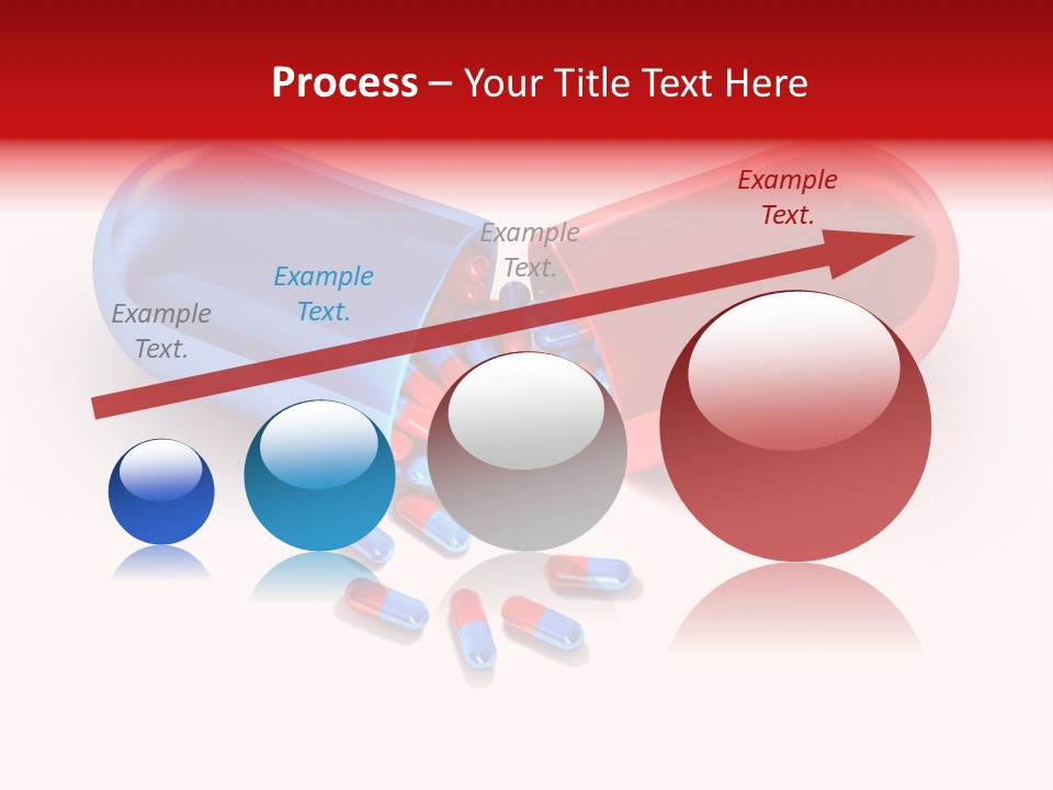 A Blue And Red Pill Pill With Red And Blue Pills Spilling Out Of It PowerPoint Template