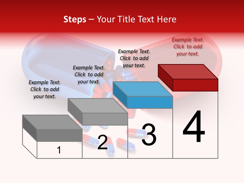 A Blue And Red Pill Pill With Red And Blue Pills Spilling Out Of It PowerPoint Template