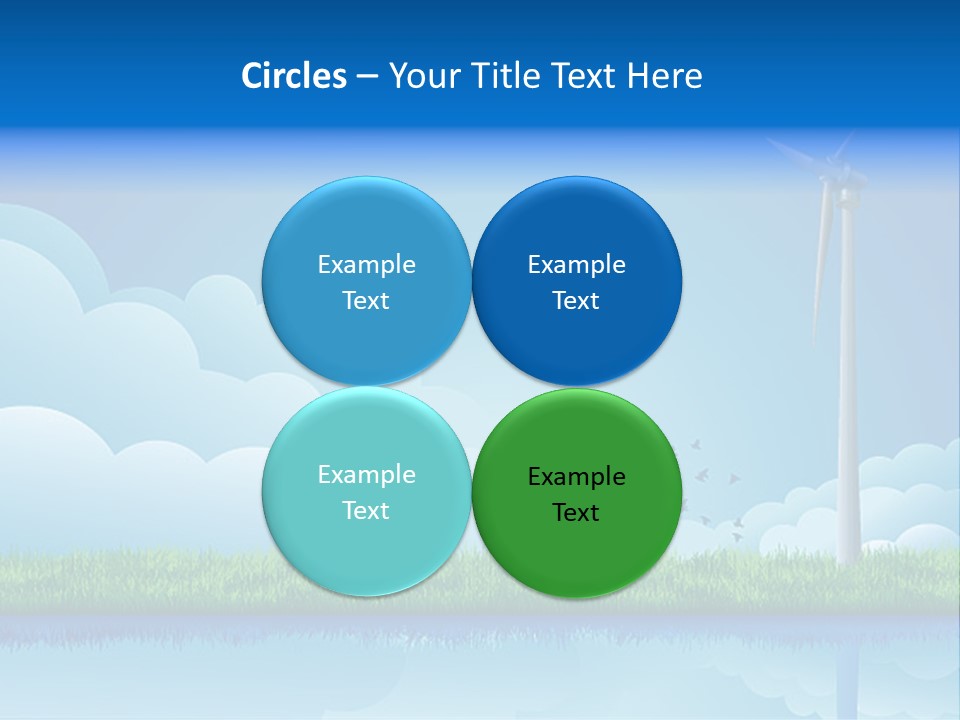 Grass Warming Striped PowerPoint Template