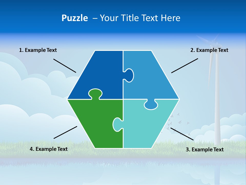 Grass Warming Striped PowerPoint Template