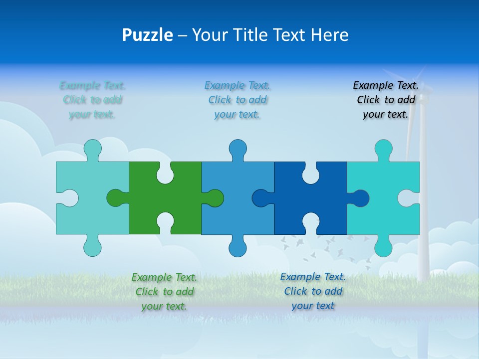 Grass Warming Striped PowerPoint Template