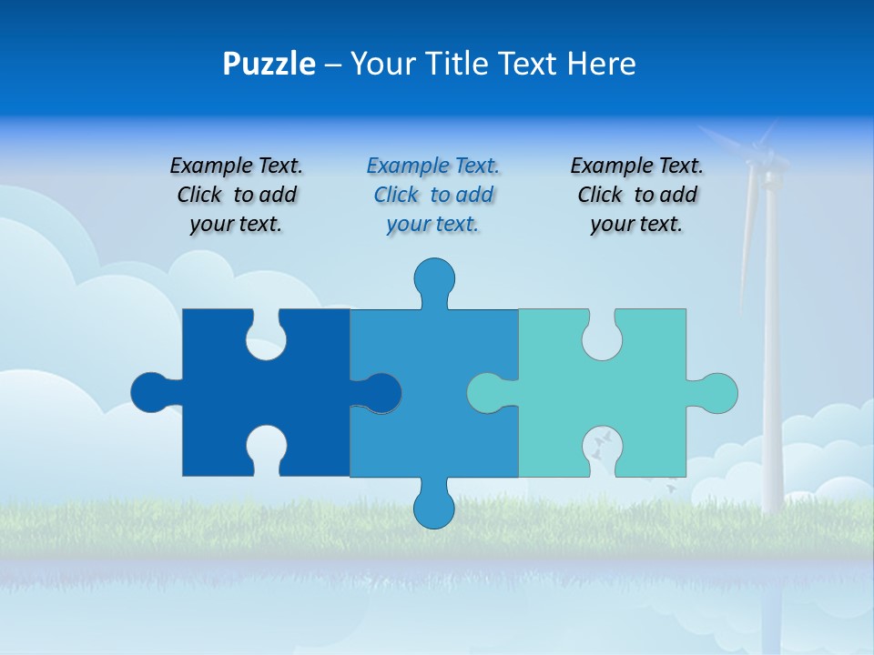 Grass Warming Striped PowerPoint Template