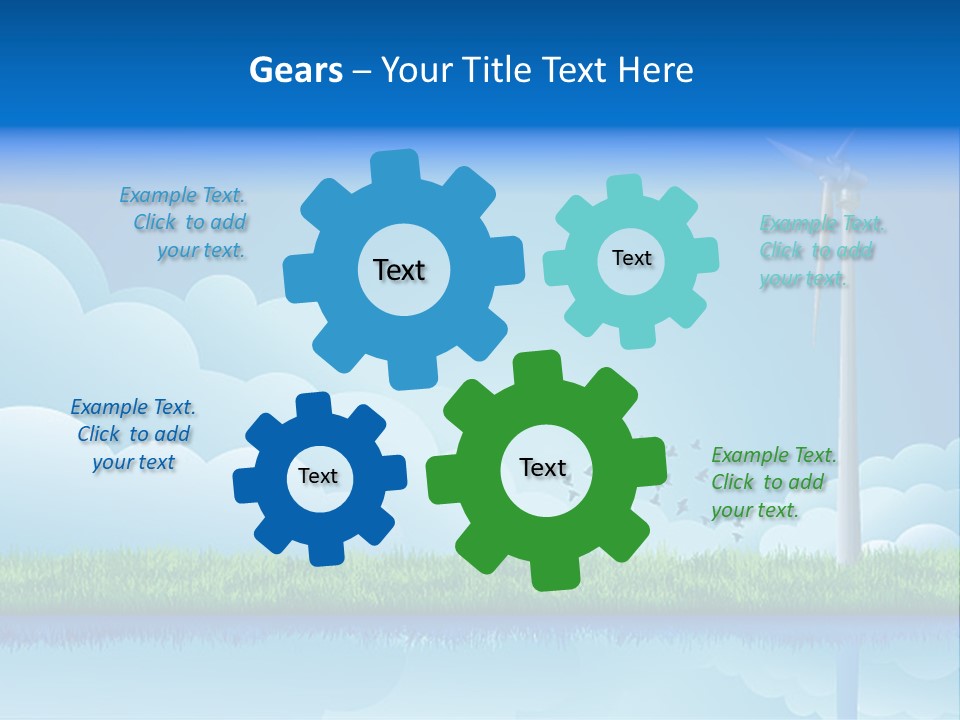 Grass Warming Striped PowerPoint Template