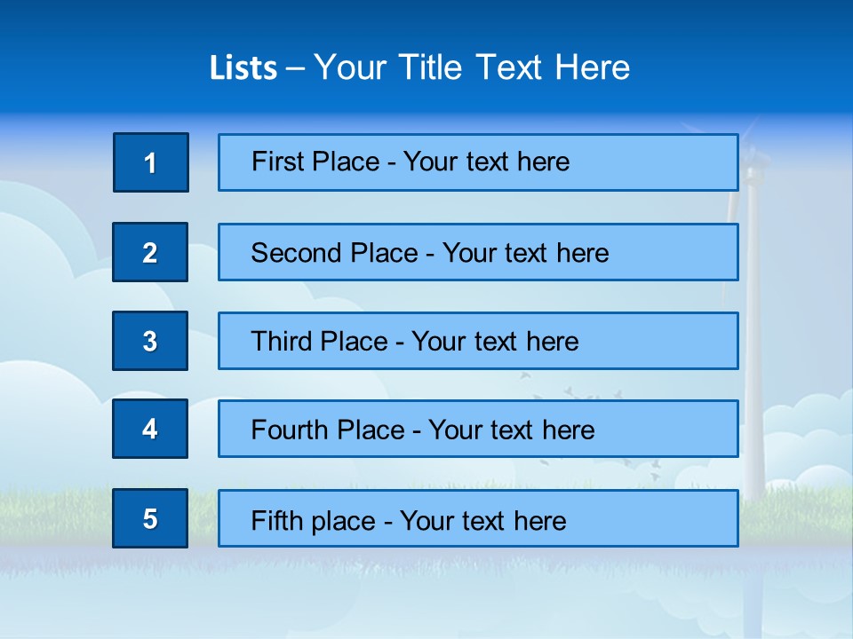 Grass Warming Striped PowerPoint Template