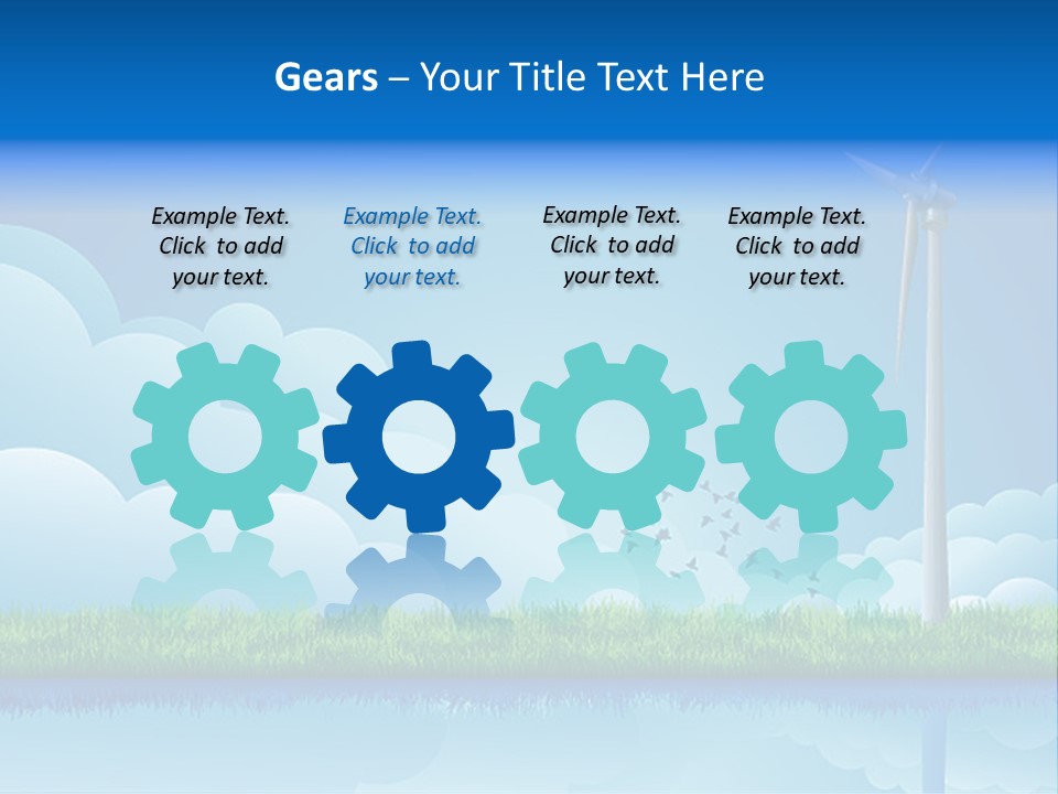 Grass Warming Striped PowerPoint Template