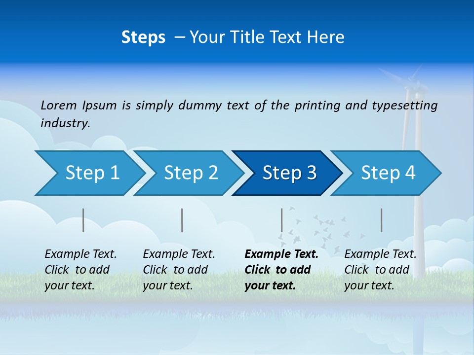 Grass Warming Striped PowerPoint Template