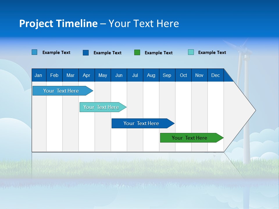 Grass Warming Striped PowerPoint Template